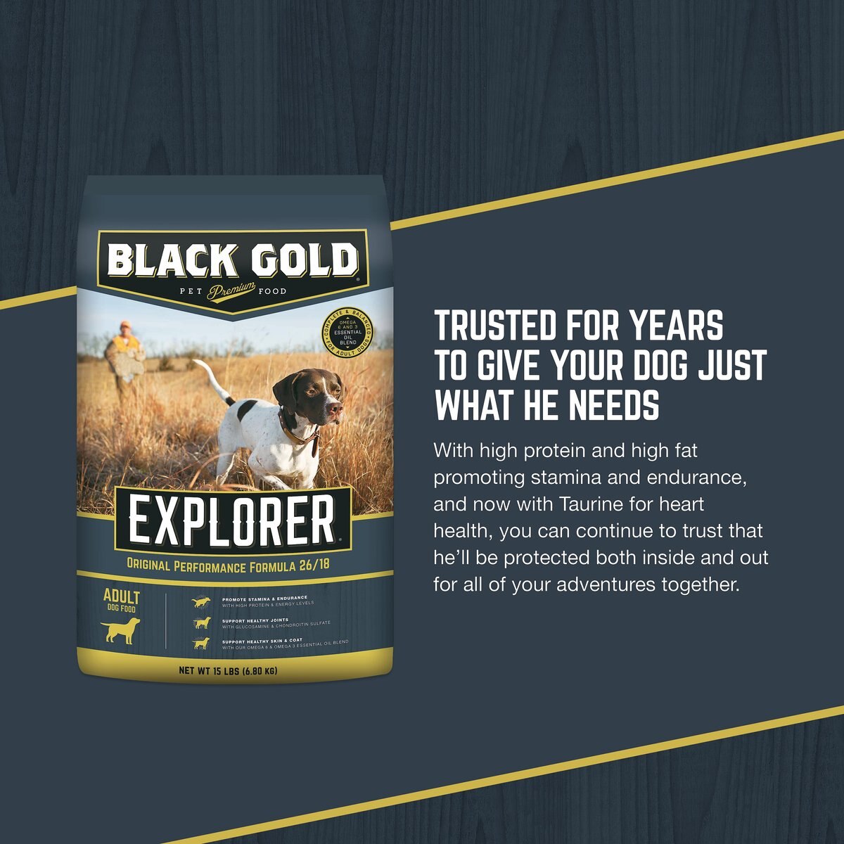 Black Gold Explorer Original Performance 26/18 Dry Dog Food