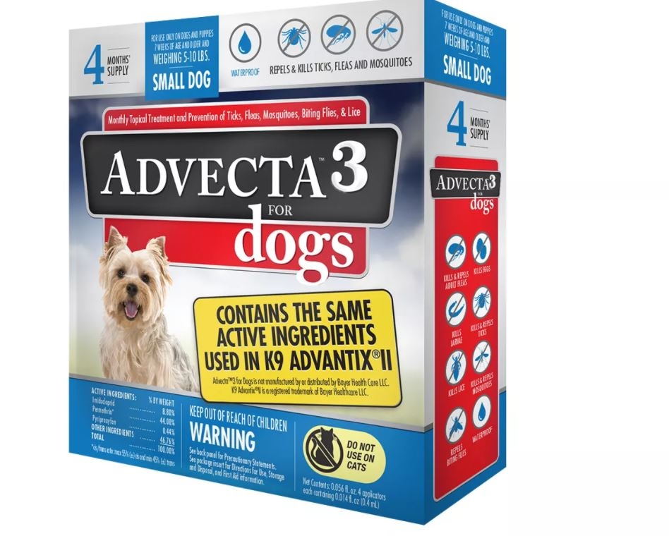 Advecta 3 Flea Drops for Dogs - Small Dog