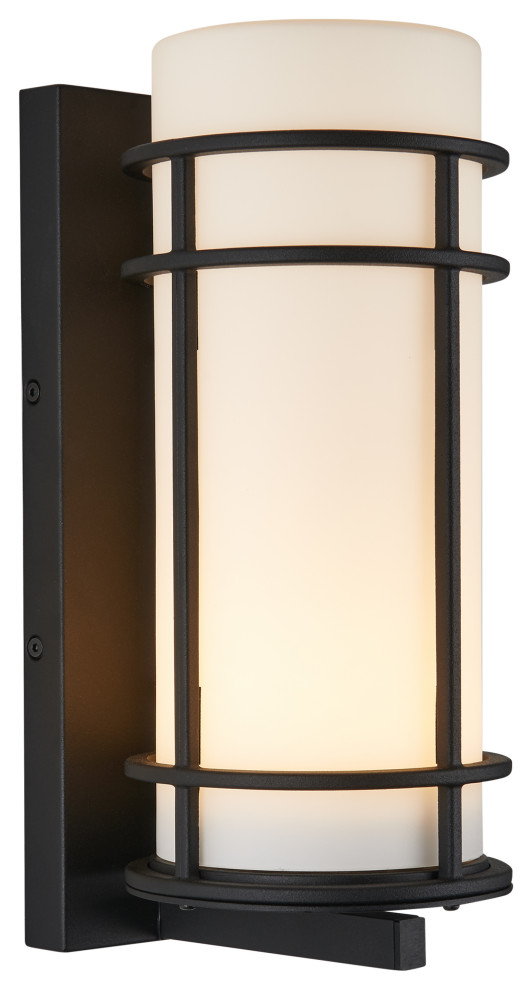 Artika Stellar Outdoor LED Integrated Wall Light Fixture  Black   Craftsman   Outdoor Wall Lights And Sconces   by Artika  Houzz