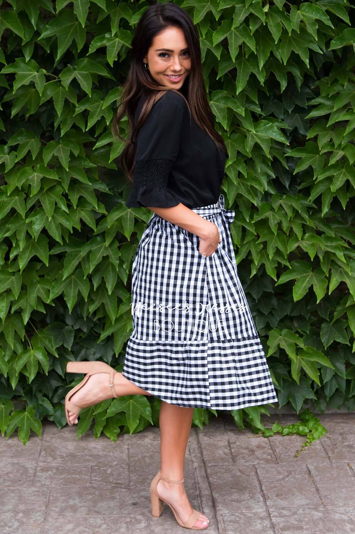 Girls Day Out Gingham skirt