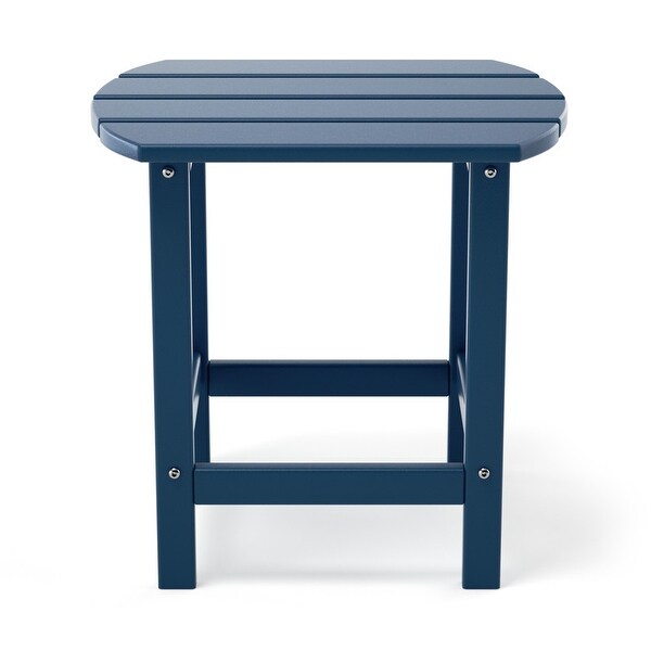 Patio Adirondack Side Table，Outdoor End Tables HDPE AllWeather Resistant