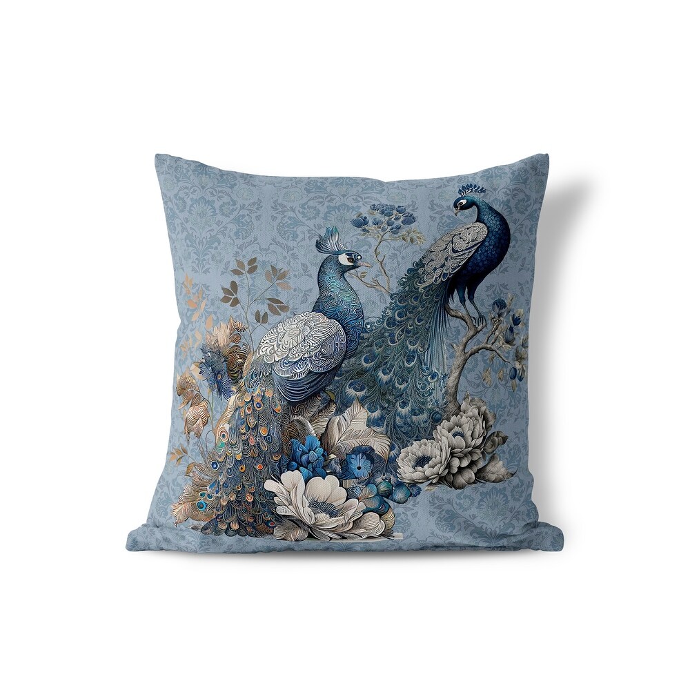 Amrita Sen Regal Feathers Indoor Outdoor Pillow