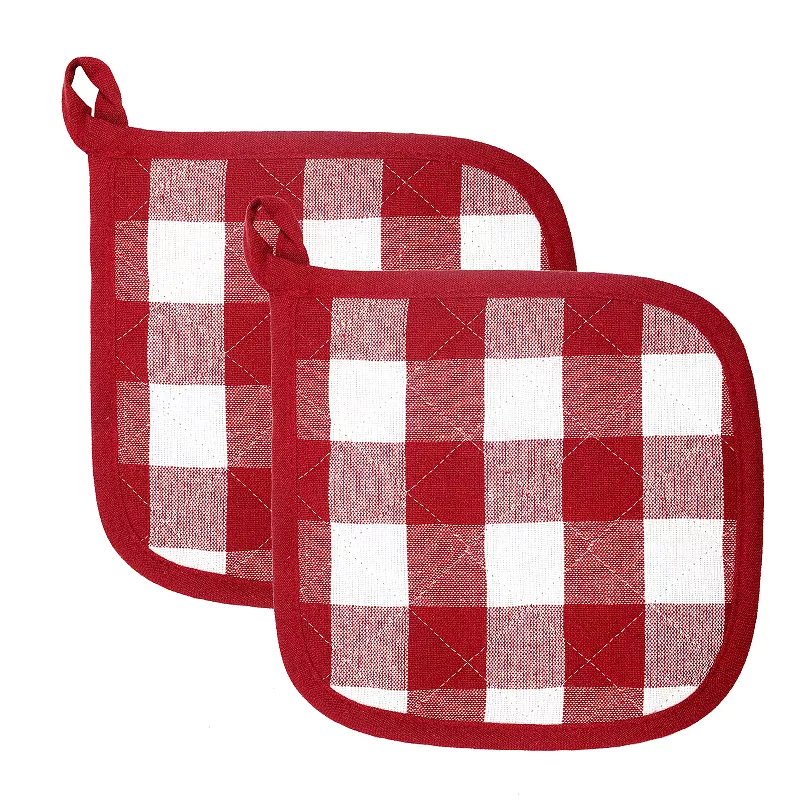 Popular Bath Gingham Check Pot Holder 2-pk.