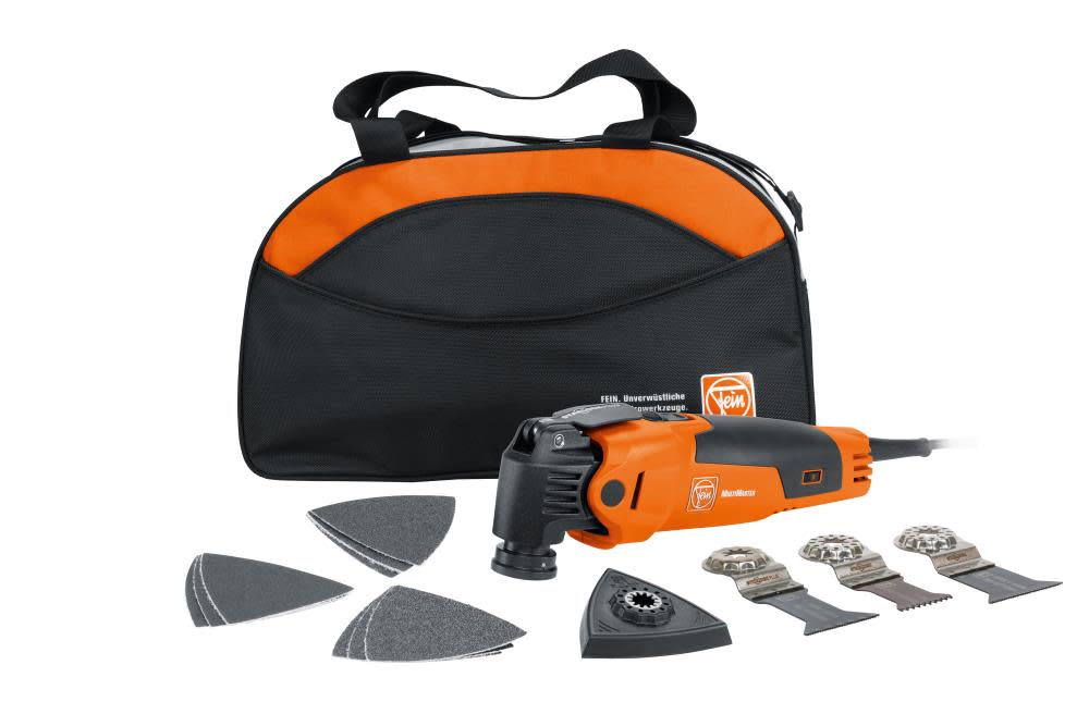 FEIN Multimaster FMM350QSL Start Oscillating Multi-Tool with Soft Bag & Start Accessory Package