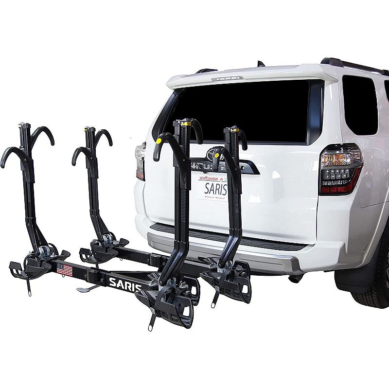 Saris SuperClamp EX Hitch Bike Rack， Bike Rack for Car， 4 Bikes