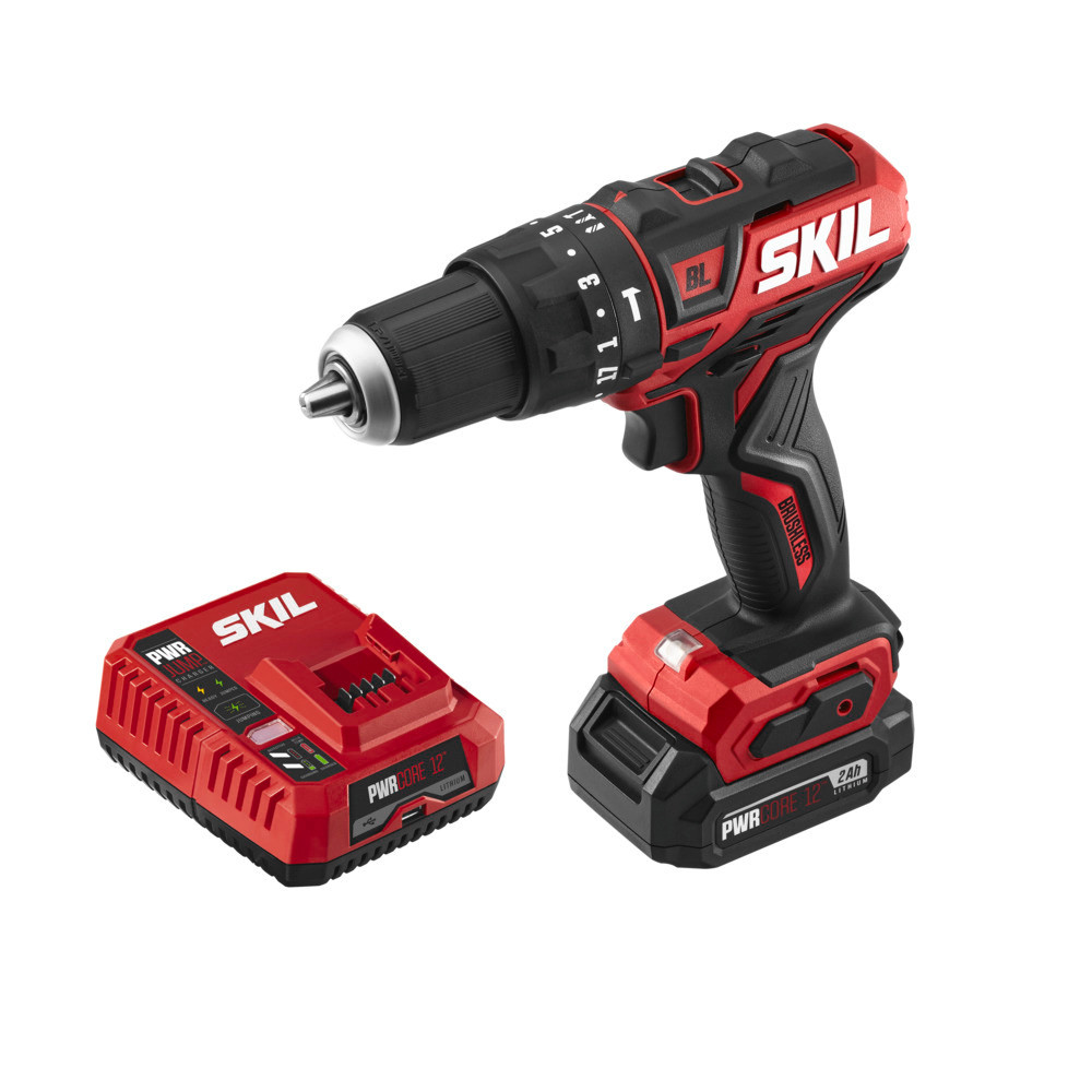 Skil PWRCORE 12? Brushless 12V 1/2 Hammer Drill Kit ;