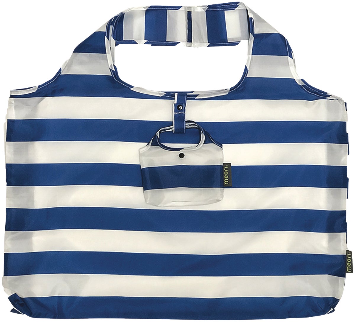 Meori Pocket Shopper Storage Bag Blue Stripe