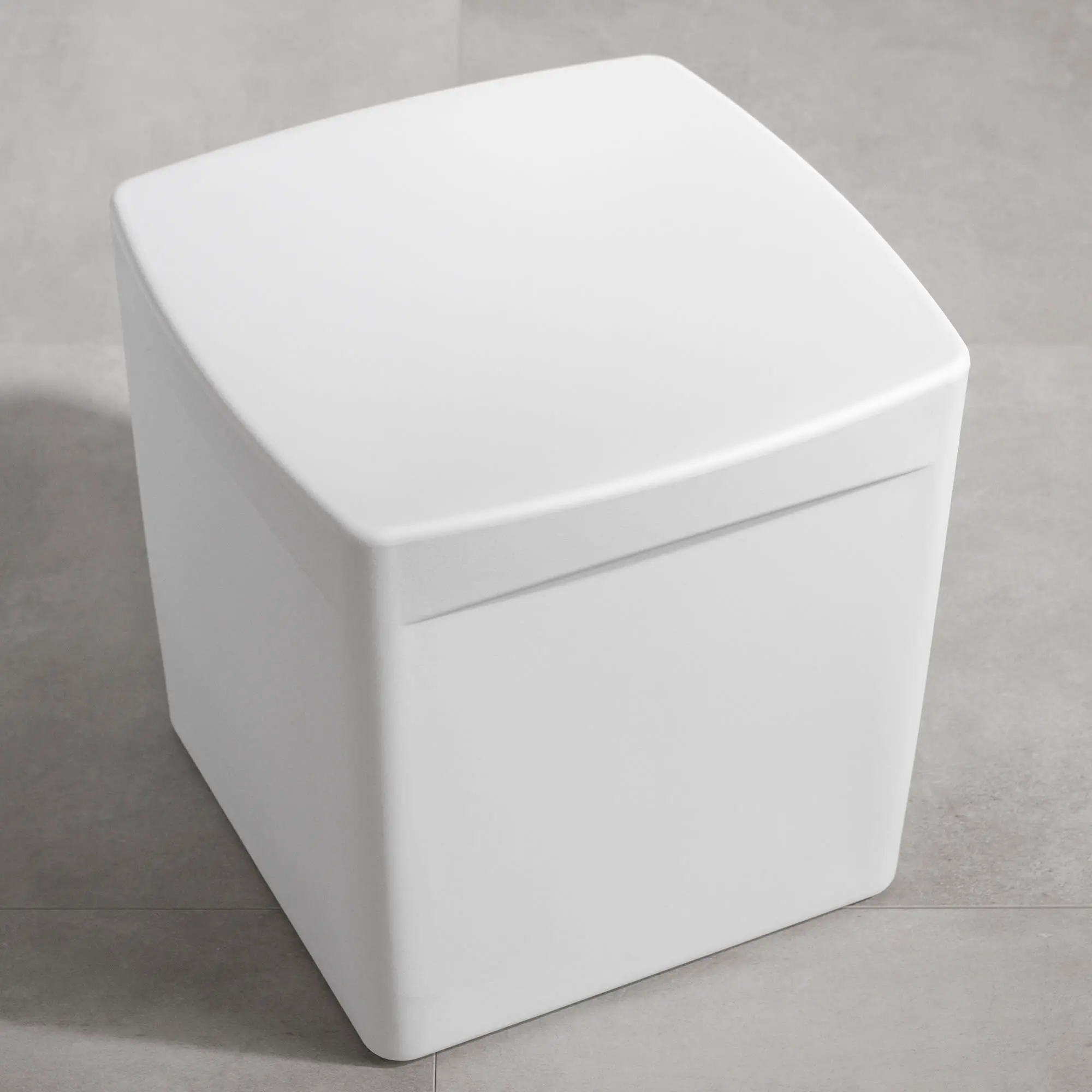 Dalya White Square Outdoor Side Table - South Shore