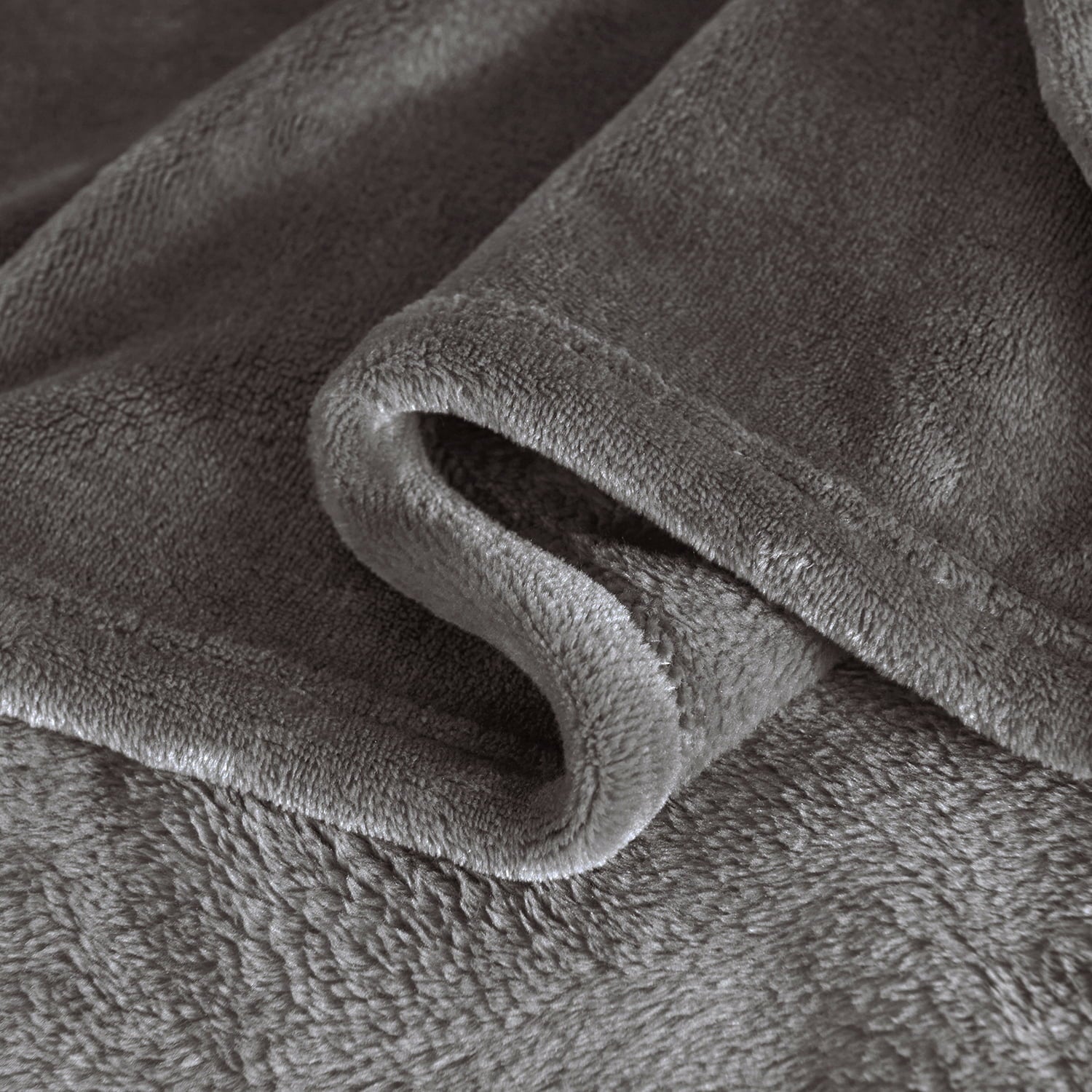 JML Grey Fleece Bed Blanket，King 79