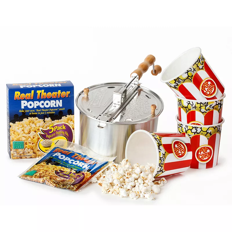 Wabash Valley Farms Original Whirley-Pop Popcorn Popper Starter Set