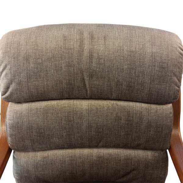 Caster Chair Company Hamilton Caster Arm Chair in Tawny Microsuede