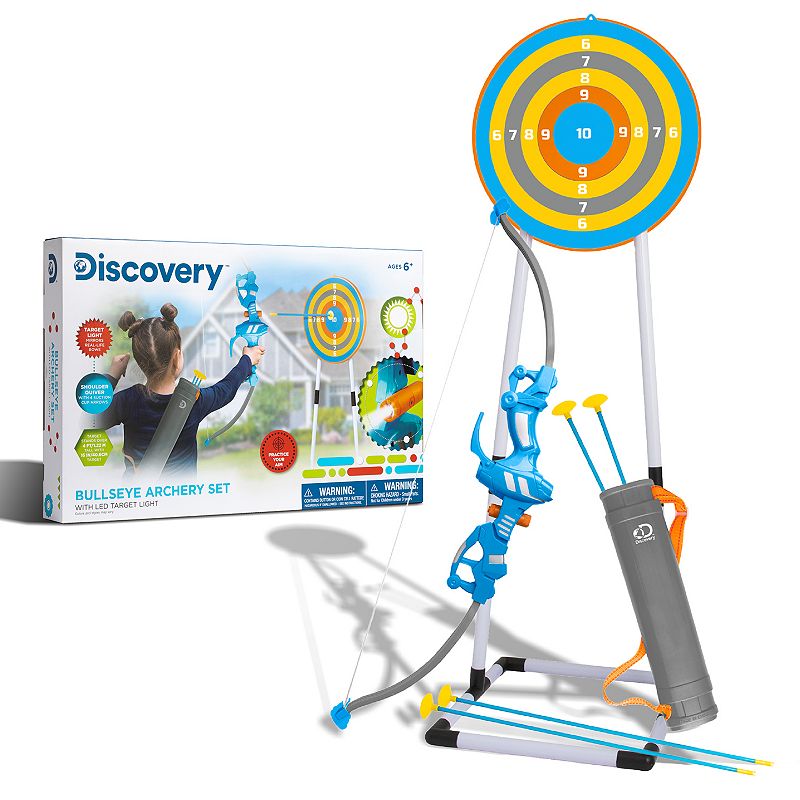 Discovery Kids Bullseye Outdoor Archery Set with LED Target