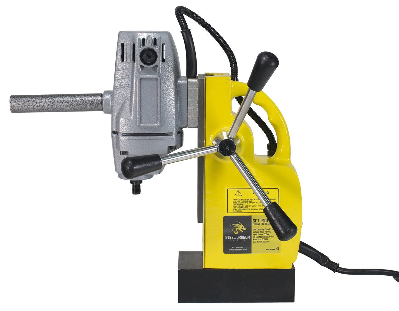 Steel Dragon Tools MD13 Magnetic Drill Press has 1/2 Boring Diameter