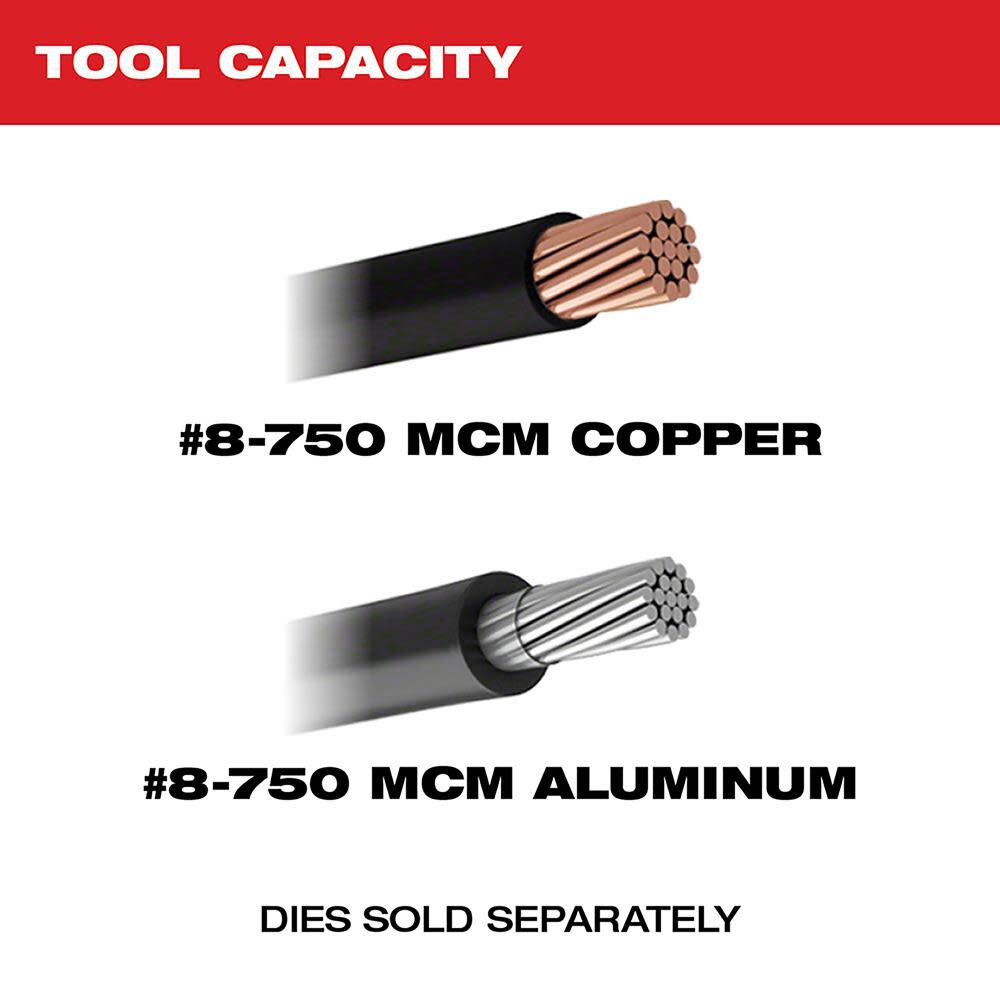 Milwaukee M18 Force Logic 750 MCM Crimper 2779-22 from Milwaukee