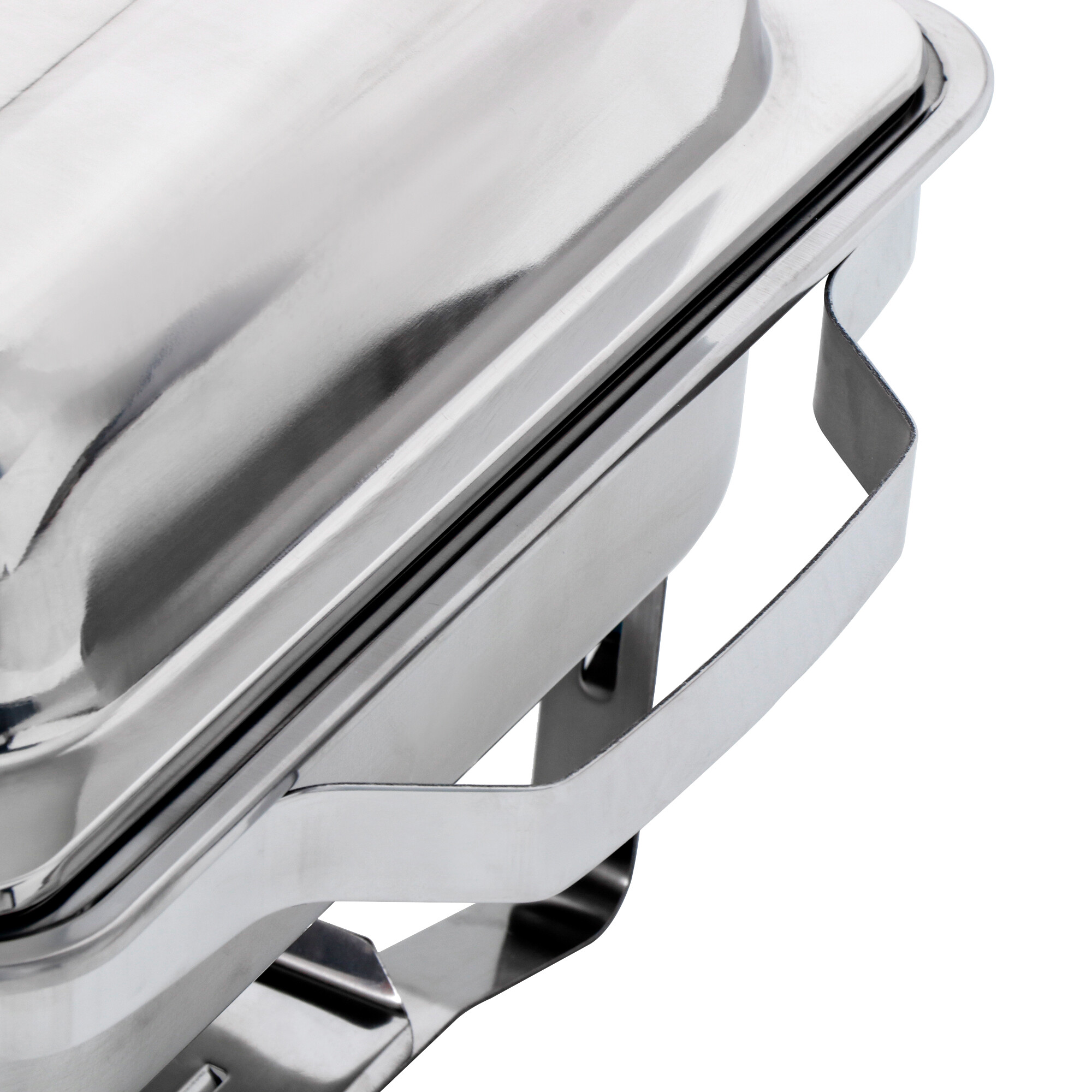 ZENY Packable Chafing Dish Wedding Buffet Stainless Steel Serving Dish Silver 8QT Set of 4