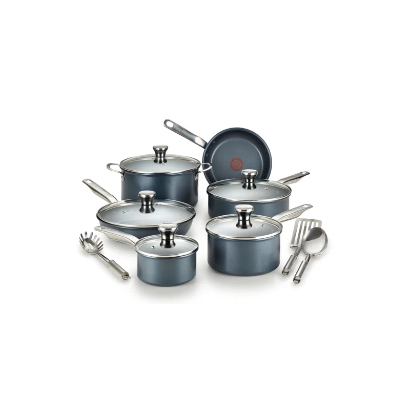 T-fal C577SE64 Platinum Nonstick 14-piece Cookware Set， Endurance Collection