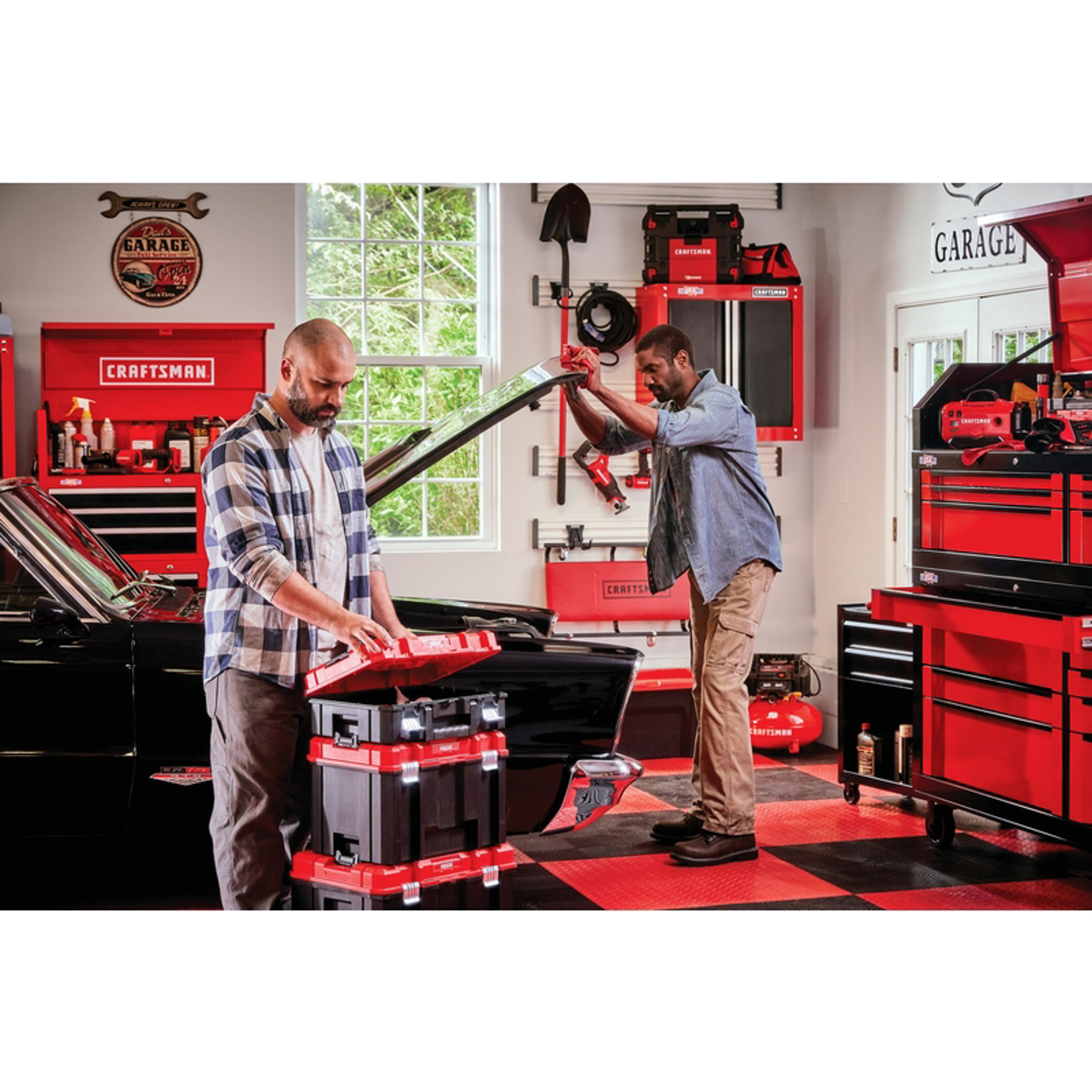 Craftsman VERSASTACK 17 in. Tower Tool Box Black/Red