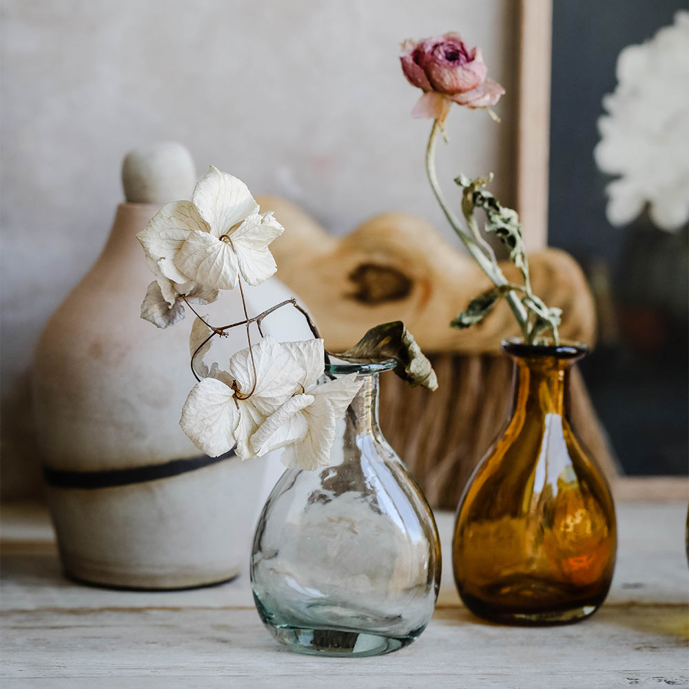 Petite Handblown Glass Bud Vase