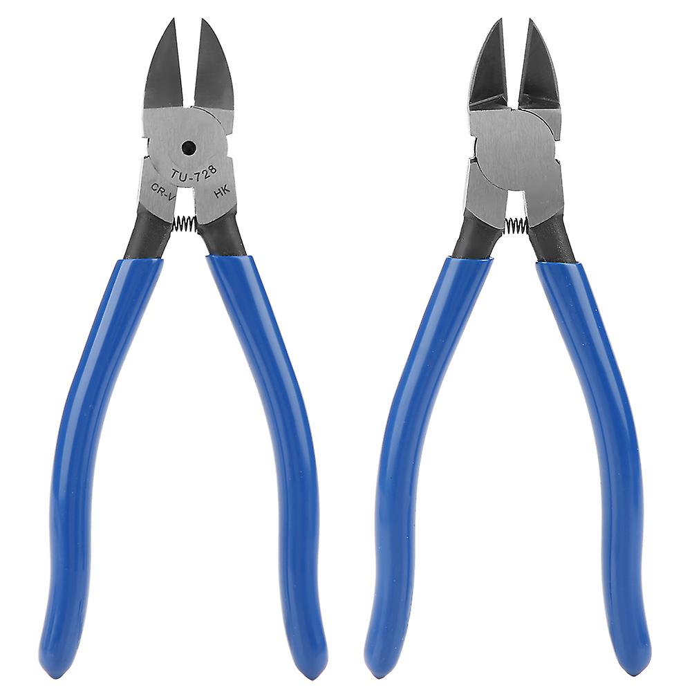 8inch Blue Diagonal Pliers Cable Nose Cutting Nippers Wire Cutter Tool