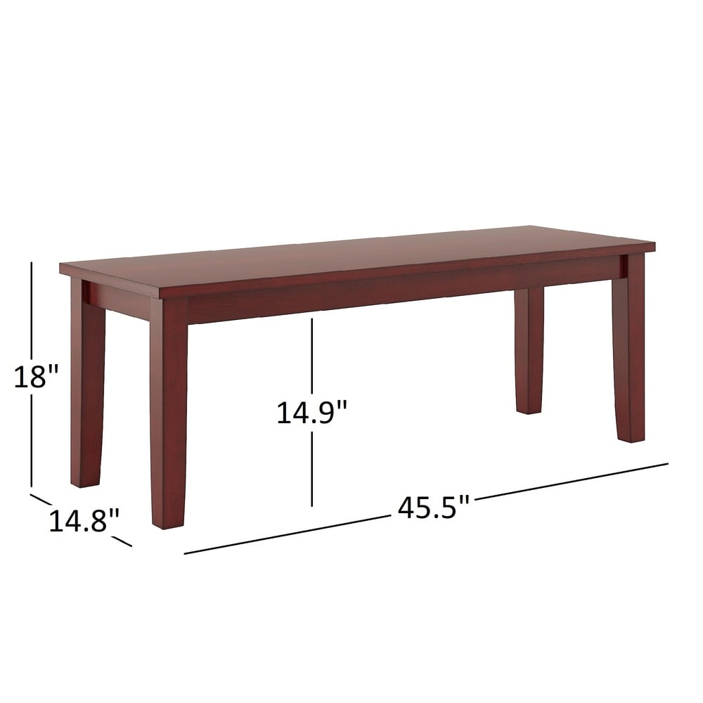 Wilmington II Round Pedestal Base Antique Berry Red Breakfast Nook Set by iNSPIRE Q Classic