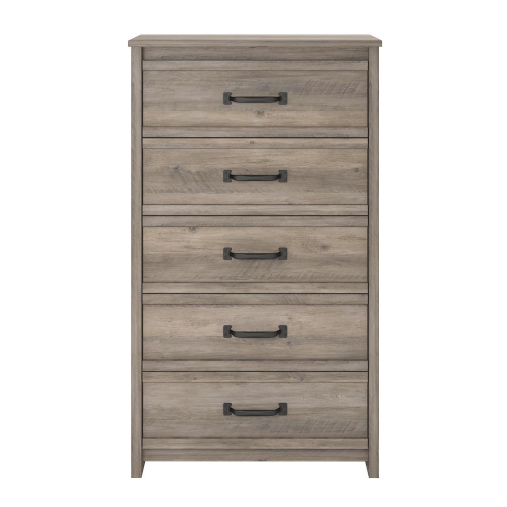 Strick   Bolton Millicent Grey Oak 5 drawer Dresser