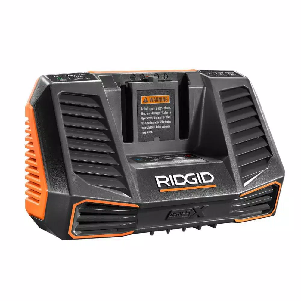 RIDGID 18-Volt Hybrid Folding Panel Light with 18-Volt Lithium-Ion 2.0 Ah Battery and Charger Kit and#8211; XDC Depot