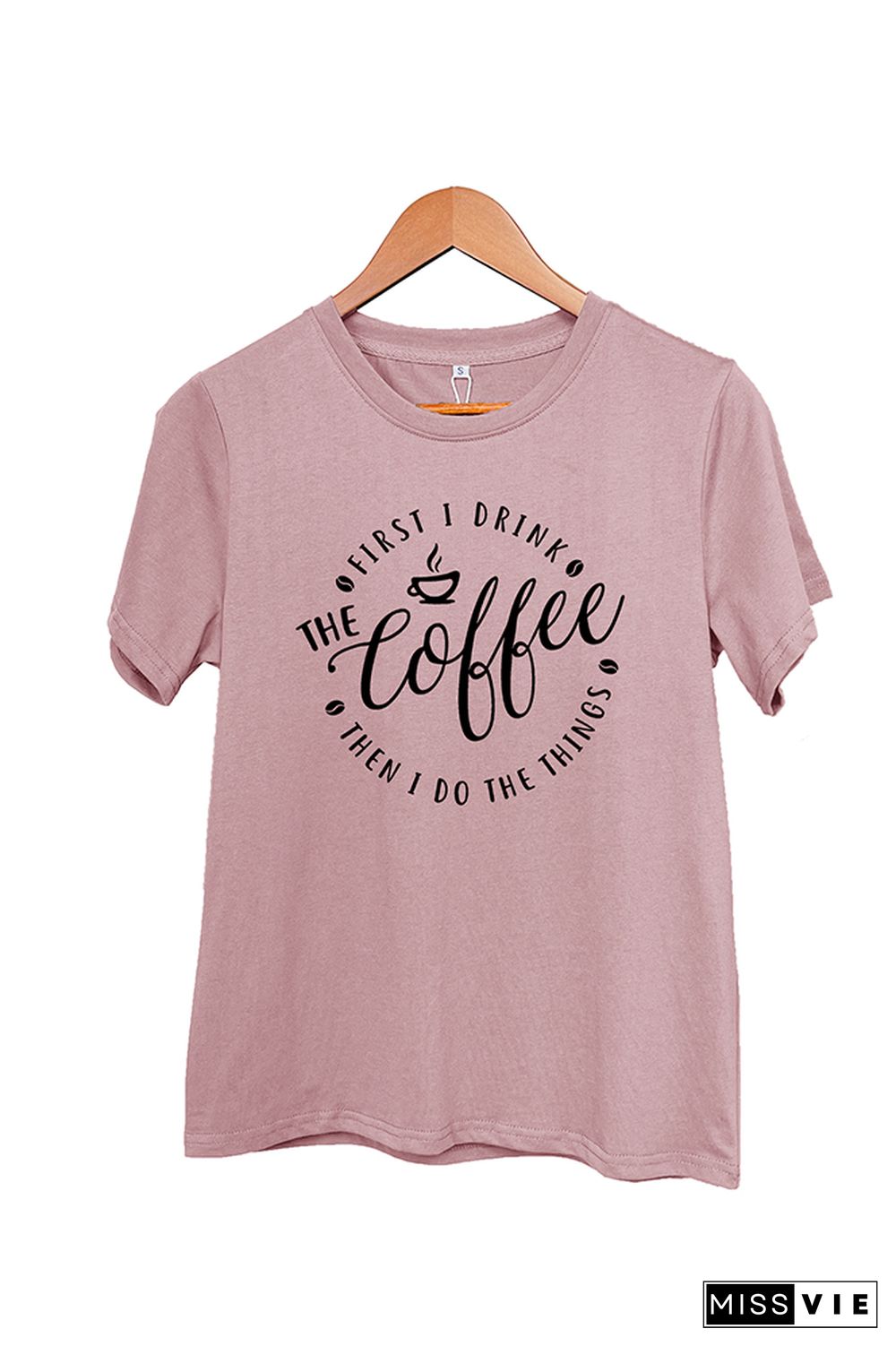 First i drink the coffee Short Sleeve Graphic Tee Wholesale