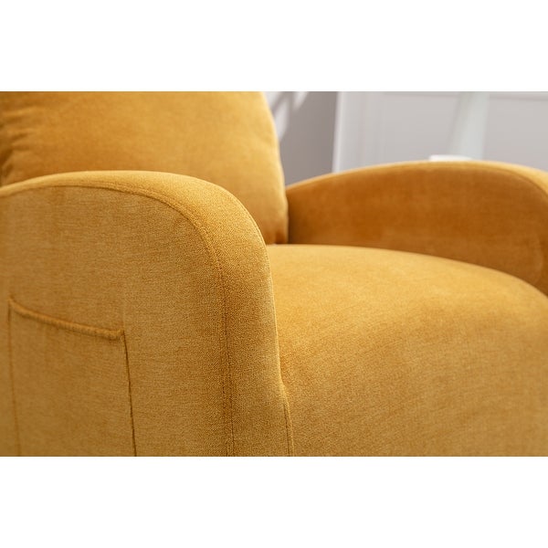 Modern Upholstered Swivel Chair with Left Bag