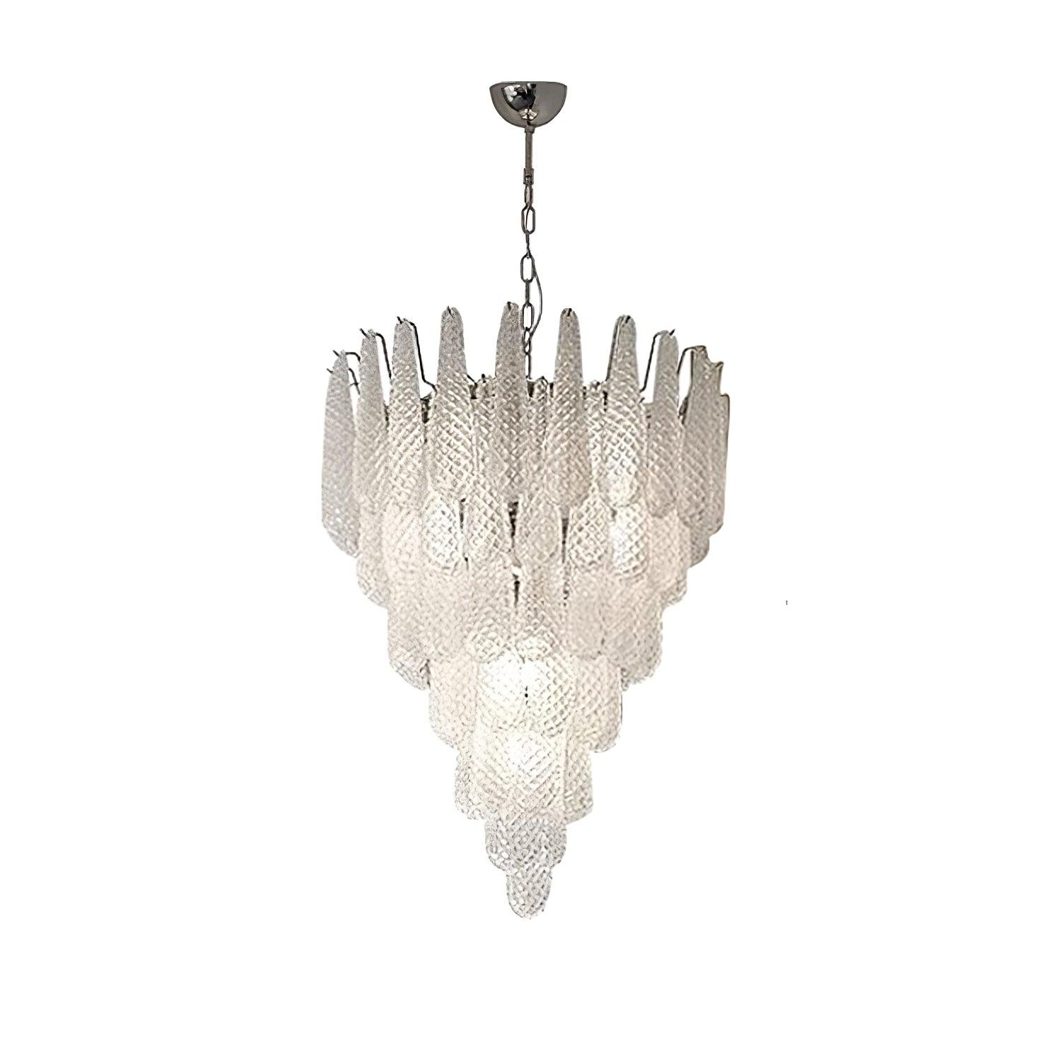 Grid Glass Waterfall Chandelier