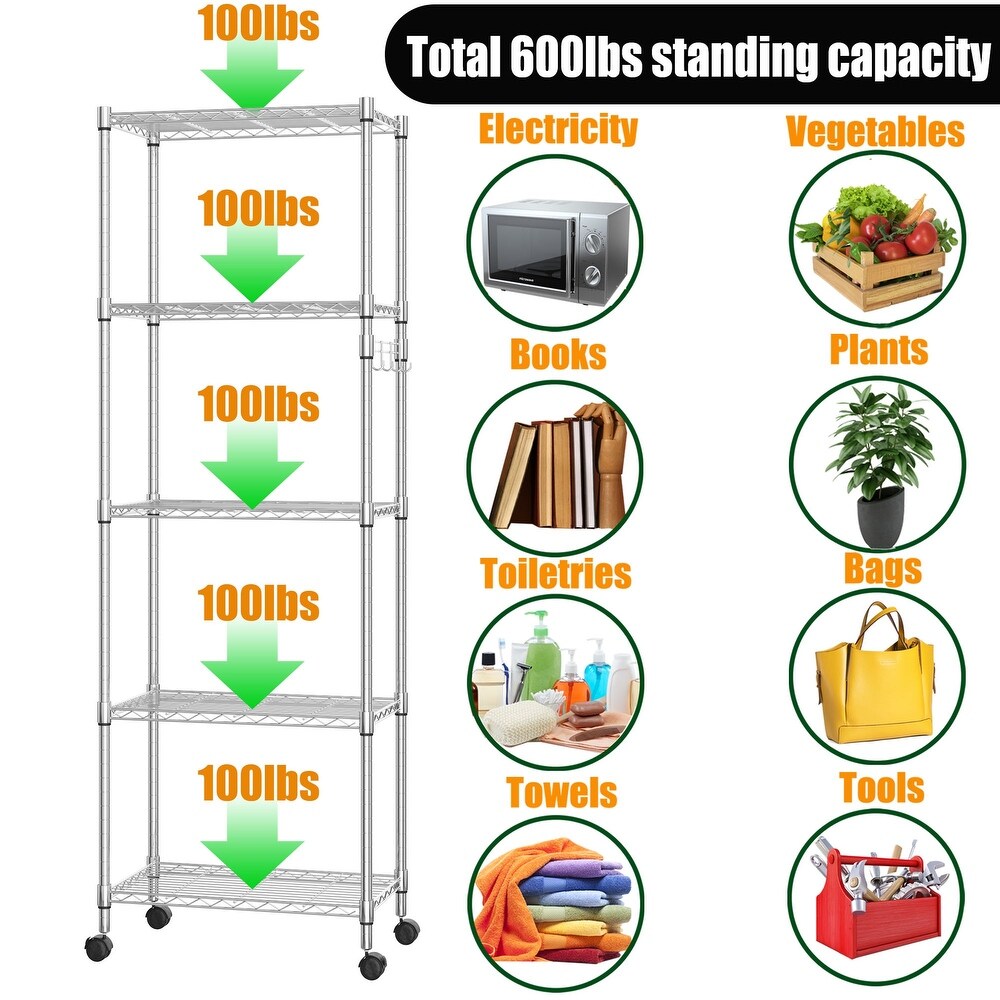 5 Tier Shelf Wire