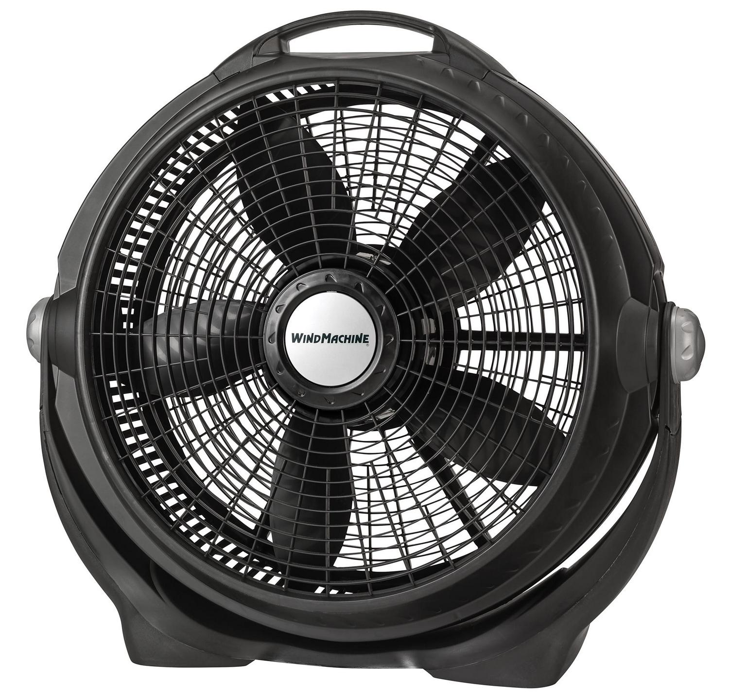 Lasko 20  Wind Machine Air Cirulator Floor Fan with 3 Speeds A20302 Black  Crowdfused