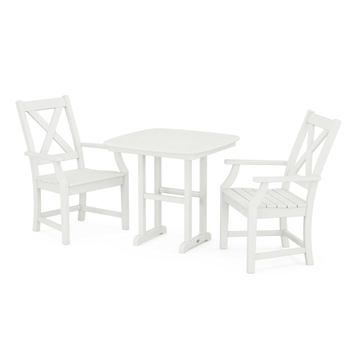 Polywood Braxton 3-Piece Dining Set in Vintage Finish PWS1199-1-V