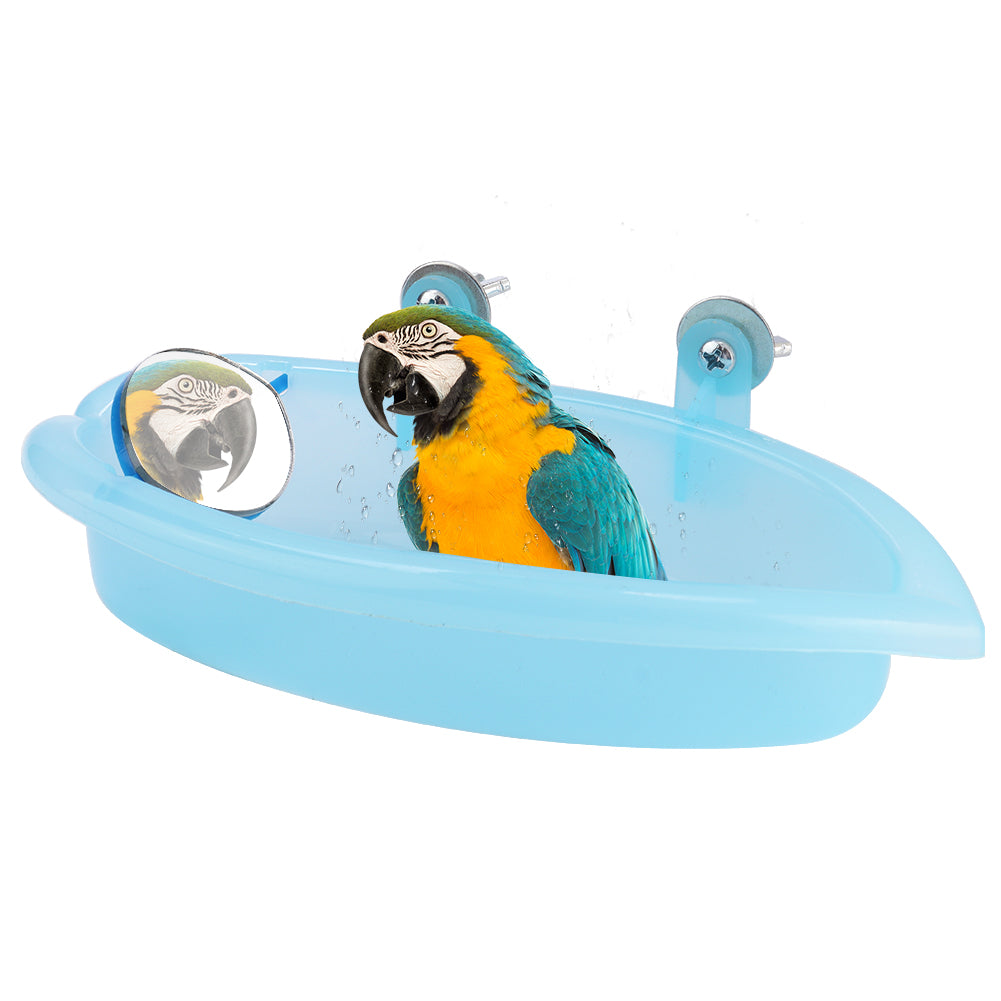 Small Bird Bath， Bird Cage Bath， Hanging Bath Cage  Bath Box， For Pet Brids Bathing For Canary Feeding