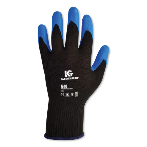 KleenGuard G40 Foam Nitrile Coated Gloves， 250 mm Length， X-Large/Size 10， Blue， 12 Pairs (40228)