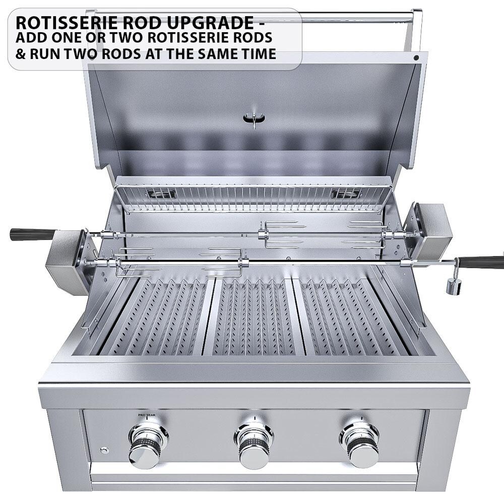 Sunstone Ruby 30-Inch 3-Burner Built-In Natural Gas Grill With Pro-Sear