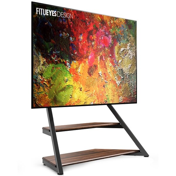 FITUEYES 75 to 100 Inch Modern TV Stand Floor Entertainment Center