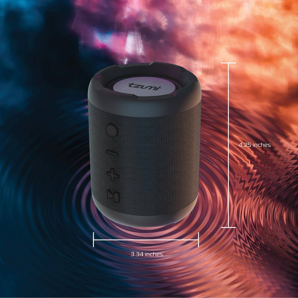 Tzumi Aquaboost Mini Wireless Portable Bluetooth Speaker 8373HD