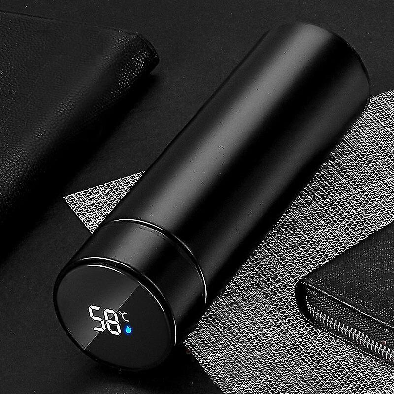 Smart Thermal Bottle Stainless Steel Thermos Water Bottle For Children Vacuum Flasksblack