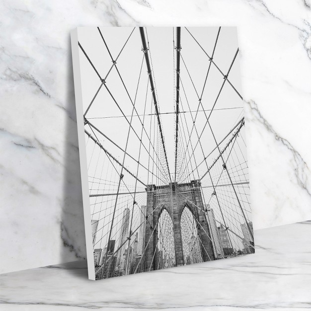 Americanflat Architecture Brooklyn Bridge By Sisi And Seb Unframed Canvas Wall Art