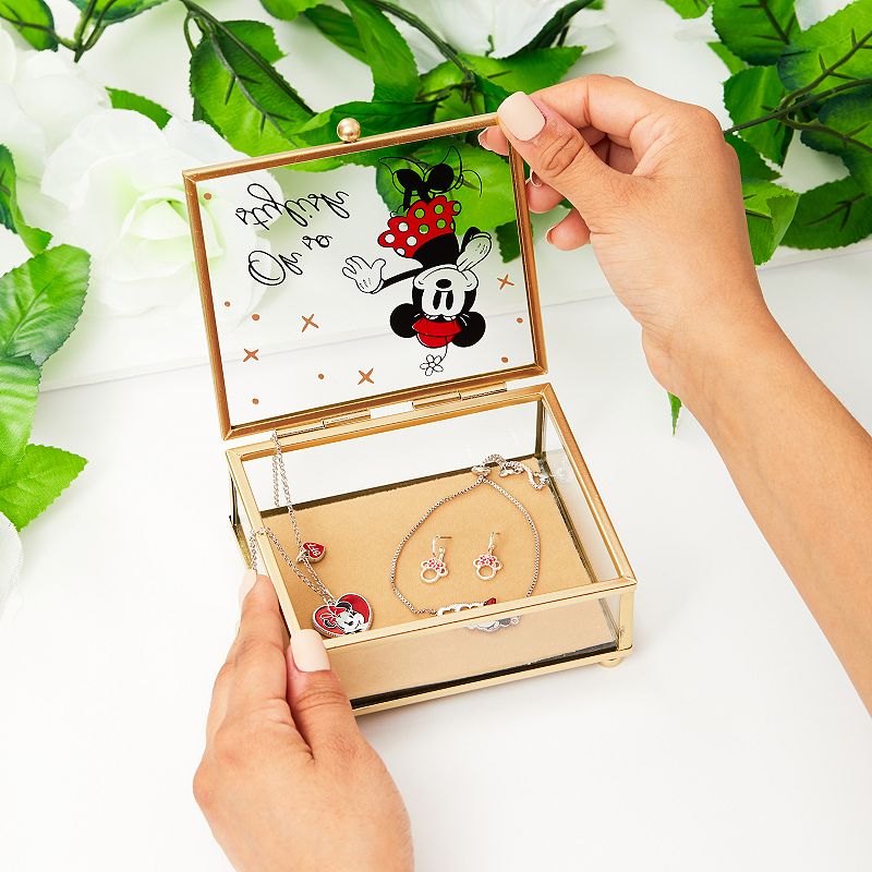 Disney's Mickey Mouse Stay Magical Glass Jewelry Box