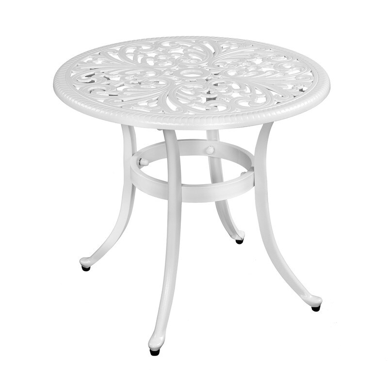 Outdoor Cast Aluminum Dining Table with Umbrella Hole