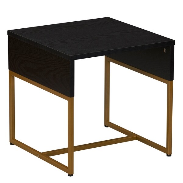 Wrap Modern End Table， Ashwood