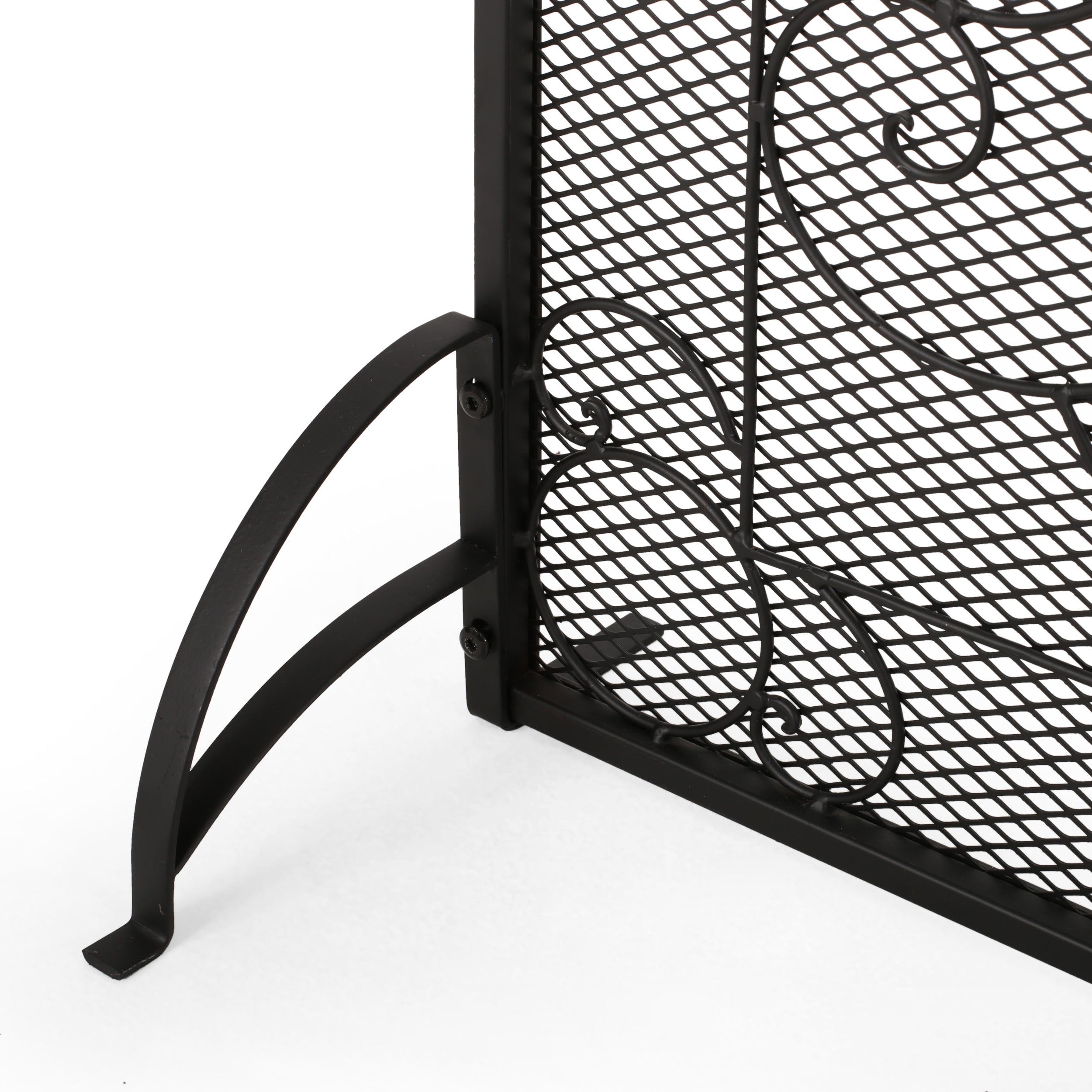 Griffin Contemporary Iron Fireplace Screen