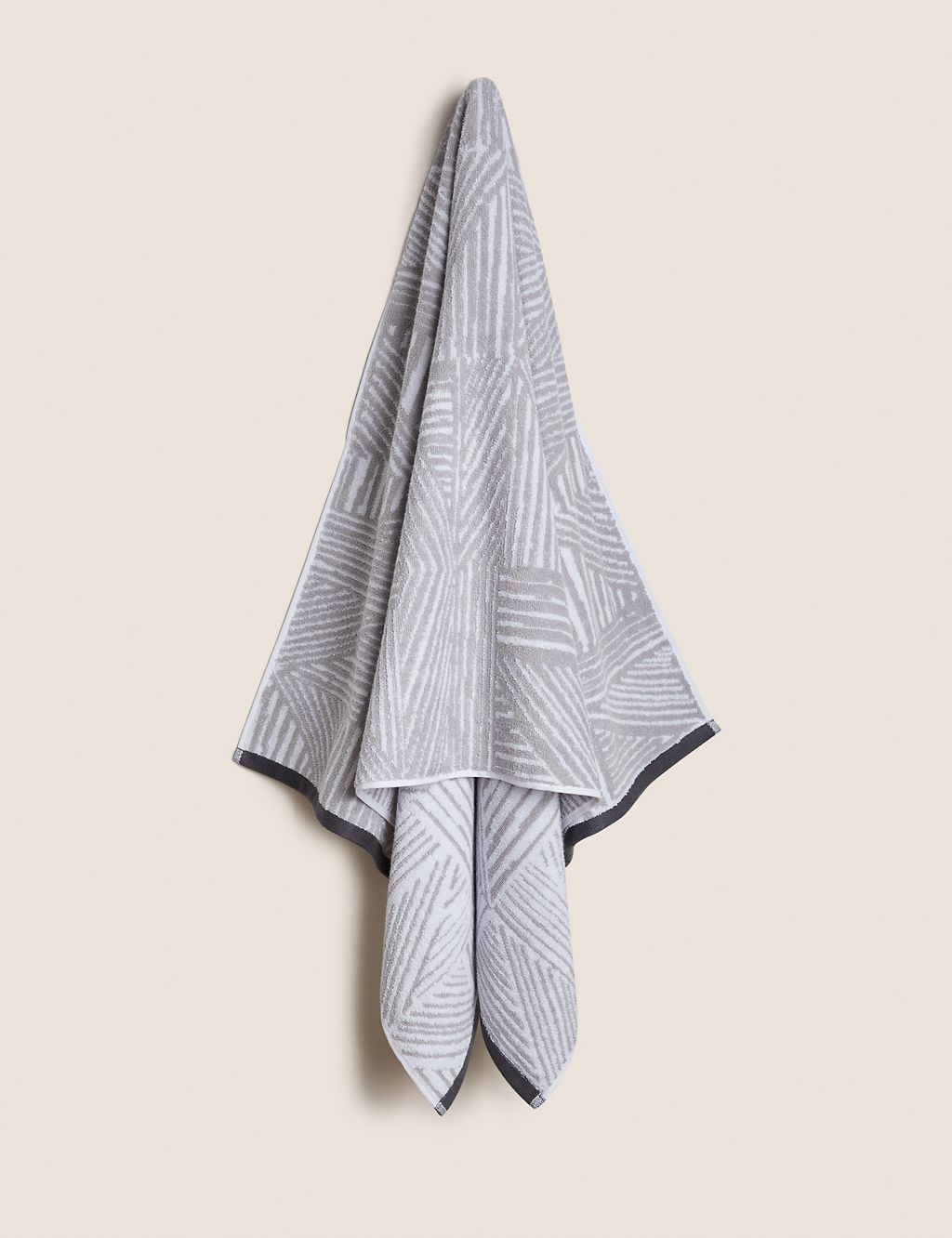 Pure Cotton Abstract Lines Towel