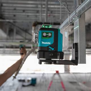 Makita 12V max CXT Lithium-Ion Cordless Self-Leveling 360-Degree 3-Plane Green Laser Level (Tool Only) SK700GD