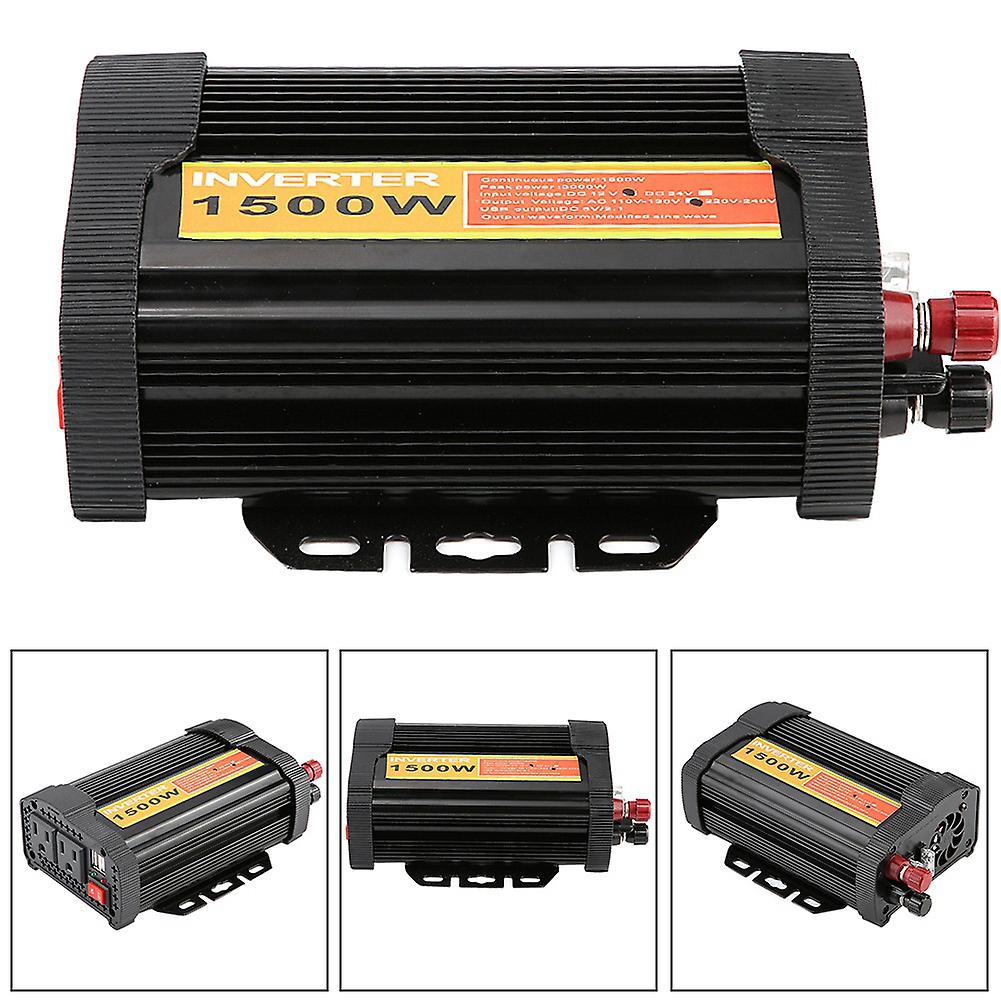 12v Dc To 110v Ac 1500w Car Auto Voltage Transformer Inverter Converter Car Charge