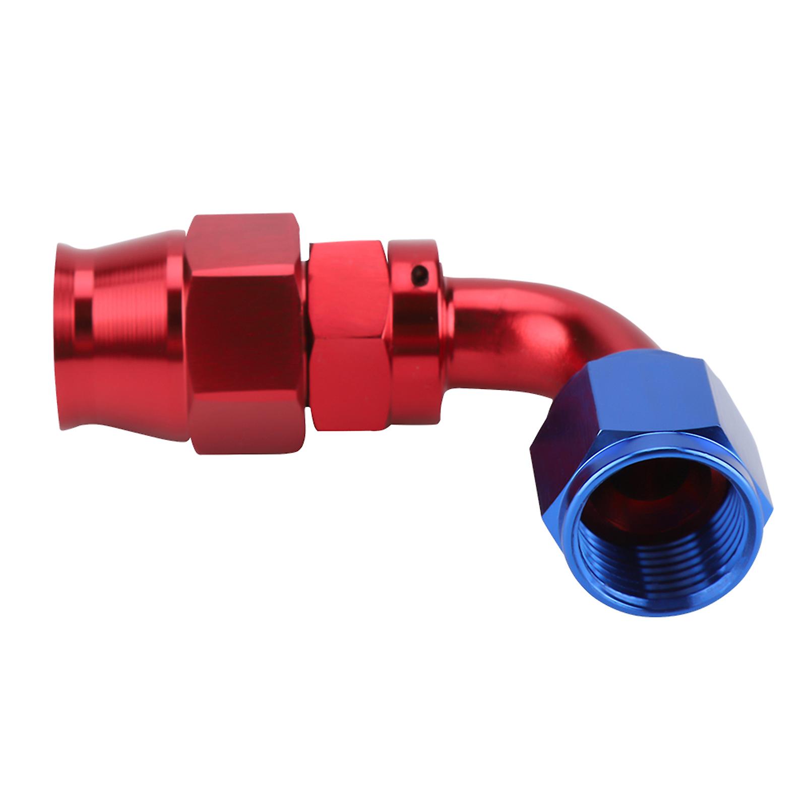 An6 90 Degree Push On Twist Lock Oil Gas Fuel Line Hose End Fitting Hose