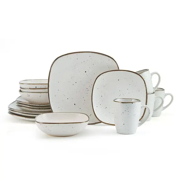 Pfaltzgraff 16-Piece Decker Square Dinnerware Set