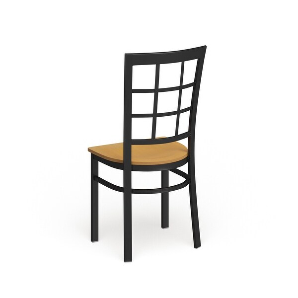 Steel Window Back Restaurant Chair - 16.5