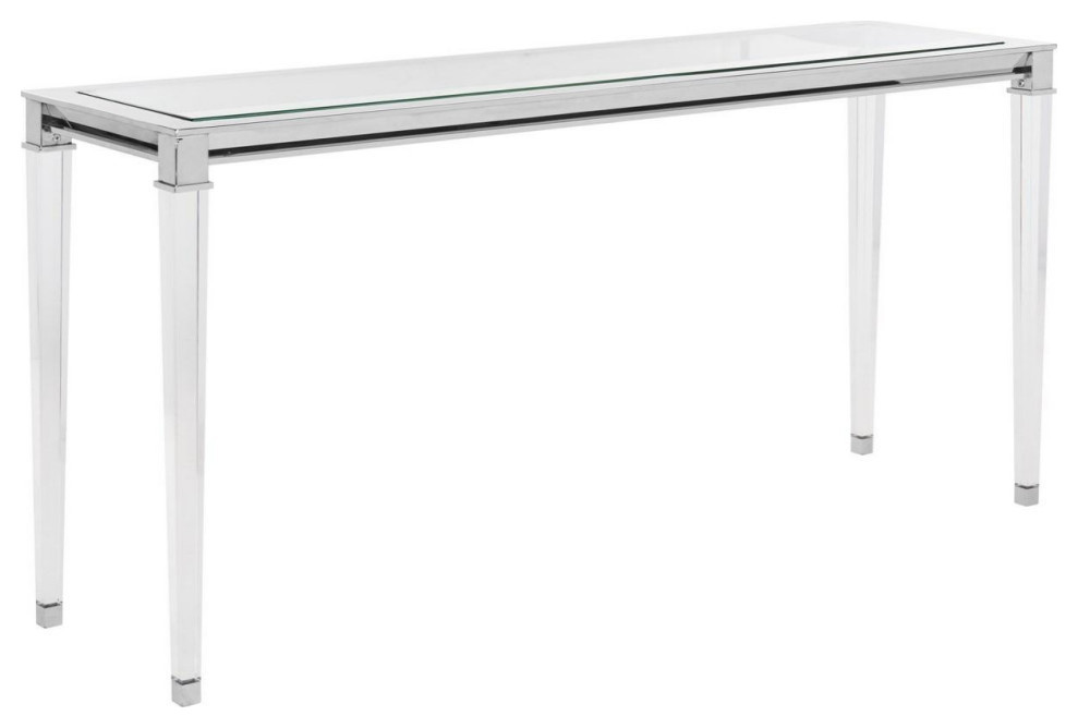 Envee Acrylic Console Table   Contemporary   Console Tables   by Rustic Home Furniture Deco  Houzz